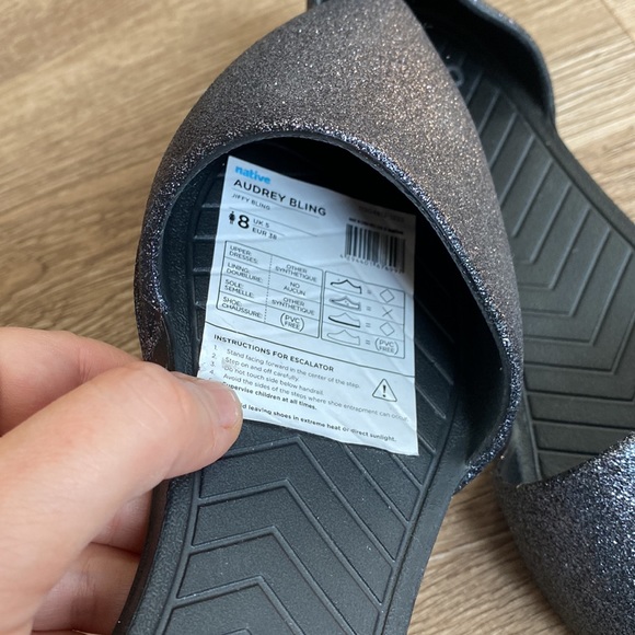 Native Audrey bling robber  flats  shoes. Size 8 - Picture 3 of 6